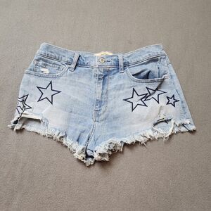 Hollister Vintage Denim Star Short high-rise 11 W30 Shorts Stars